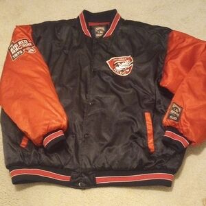 Cincinnati Reds Black and Red Bomber Jacket